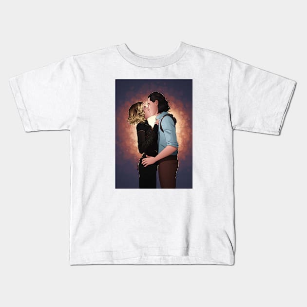 Lovedaggers - Goodbye Kiss Kids T-Shirt by eclecticmuse